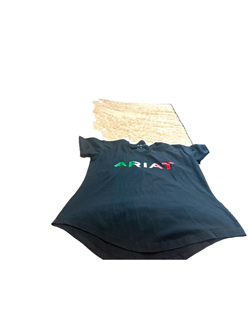 Ariat Women’s Black Logo Graphic Print Short Sleeve Crew Neck T-Shirt Sz M